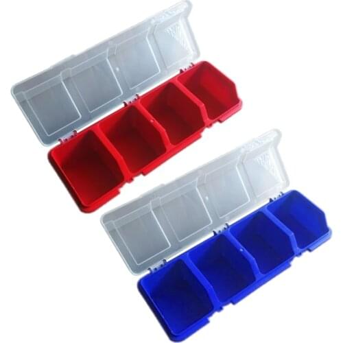 Plastic Tools Storage Box with Cover Parts Screw Toolbox Case Components Sorting