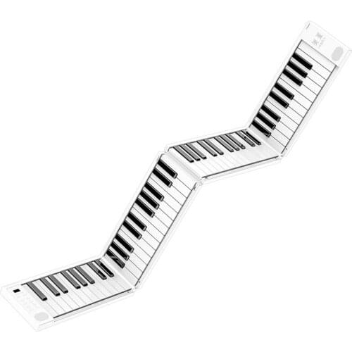 Aluminum alloy portable electronic scroll folding piano 88 keyboard slim body easy for beginners