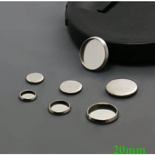 Blank SUS316 stainless steel Round Bezel inner 20mm Settings Cabochon Bases Pendant Findings for Floating Charm Lockets Making
