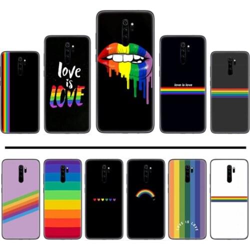 Rainbow Gay Lesbian LGBT Pride Cover Soft Shell Phone Case For Xiaomi Redmi 4x 5 plus 6A 7 7A 8 mi8 8lite 9 note 4 5 7 8 pro