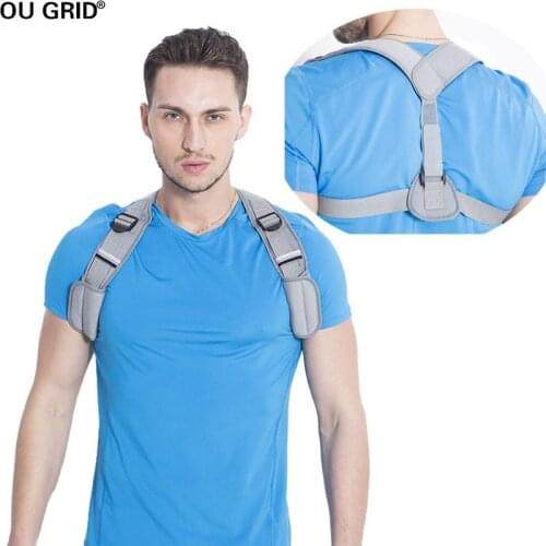 Adjustable Posture Corrector for Men and Women Providing Pain Relief from Neck Shoulder Upright Straightener Comfortable