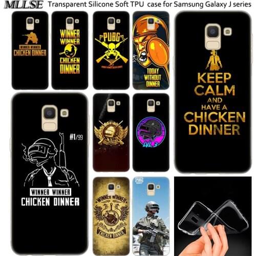 Hot PUBG mobile chicken dinner Silicone Case For Samsung Galaxy J2Pro J4 J6 J8 2018 J3 J5 J7 2016 2017EU Prime CORE Plus Fashion