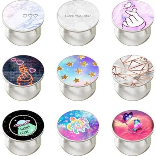 Compatible Luxury Nebula Grip Stand Finger Holder Mobile Phone Accessories Accessory Usage For samsung s21 Most of Phones