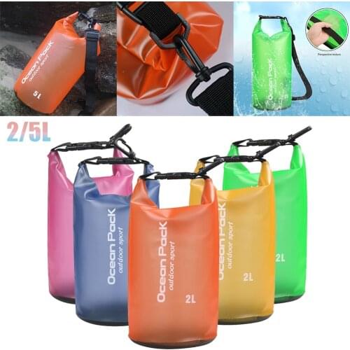 5L Waterproof Water Resistant Dry Bag Sack Storage Pack Pouch Swimming Kayaking Canoeing River Trekking Boating Sailing Fishing