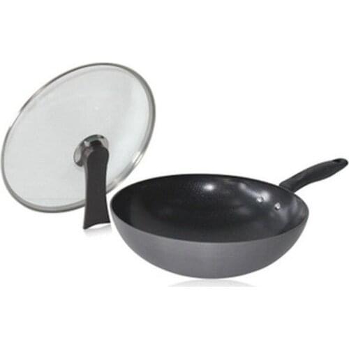 Wok Non-stick Pan Smokeless Pot with Gas Stove Pots and Pans Set Cast Iron Kitchen Pan Pots and Pans Cookware Wok Pancake Pan