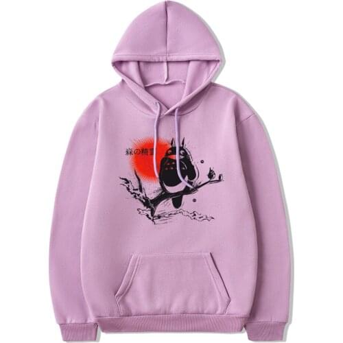 Japanese Totoro Cartoon Kawaii Sweatshirts Women Anime Streetwear Miyazaki Hayao Studio Ghibli Harajuku Unisex