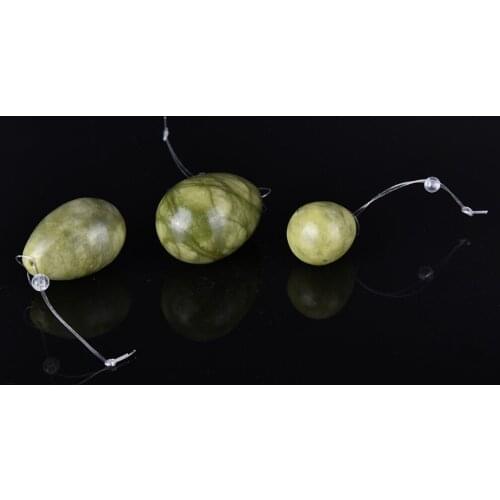 3PCS Jade Eggs Women Pelvic Floor Muscle Kegel Exercise Vaginal Tightening Exercise Yoni Egg Ben Wa Ball Foot Care Tool