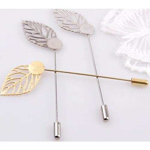 Factory Luxury Gold & Silver Plated Leaf Simulated Pearl Gold Alloy Brooch Pin DIY Lapel Dress Jewelry Brooches Accessories