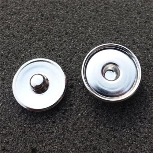 100pcs/lot Fashon Jewelry Accessories Copper 18mm Snap Button Base Interchangeable Jewelry Findings