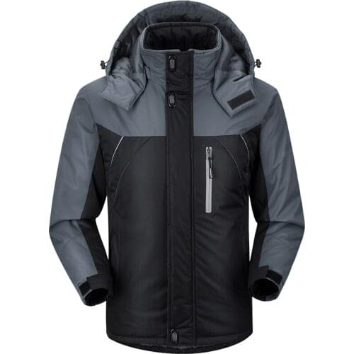 2019 HCXY Mens Raincoats Men Coat Thick Reflective strip Windproof Waterproof Jacket Men Mountain Wear Warm Jackets Man