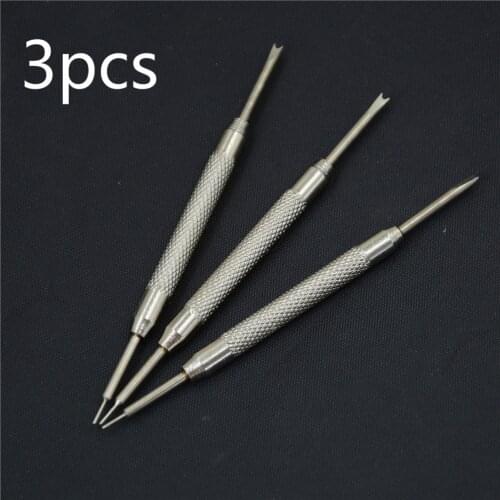3Pcs Repair Tools Metals Bracelet Multifunctional Clock Tape Opener Strap Replace Lent Bar Attach Pin Remover Tool Opener