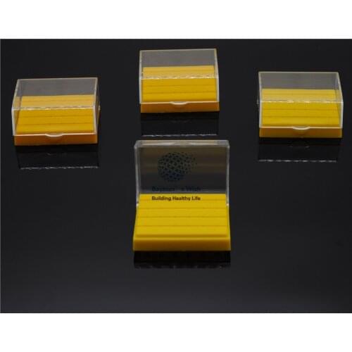 4Pcs Dental Plastic Bur Holder Block Case 24 Holes For Dental Clinic Teeth Whitening