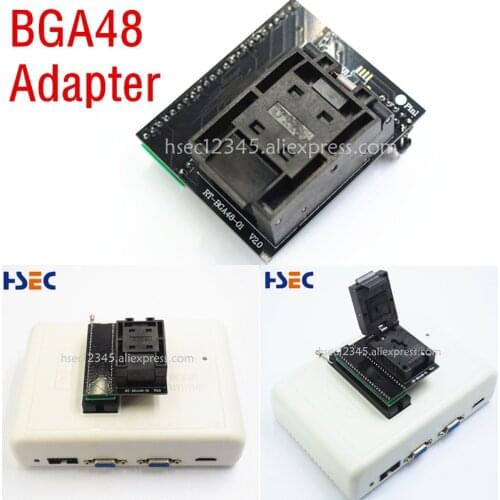BGA48 BGA63 BGA64 BGA153 BGA169 EMMC SOP44 TSOP48 Adapter Socket MX29GL640 S29GL064N For RT809H USB emmc nand Flash Programmer