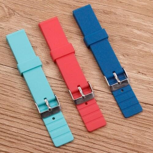 Watch Accessories Soft Silicone Strap 20mm Pin Buckle For all brands of mens and womens Watch band