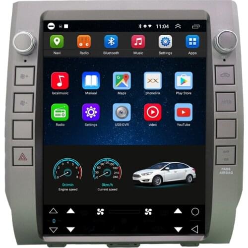 12.1" tesla style android car radio screen stereo for Toyota Tundra 2014-2019 Navigation GPS Multimedia Video Player