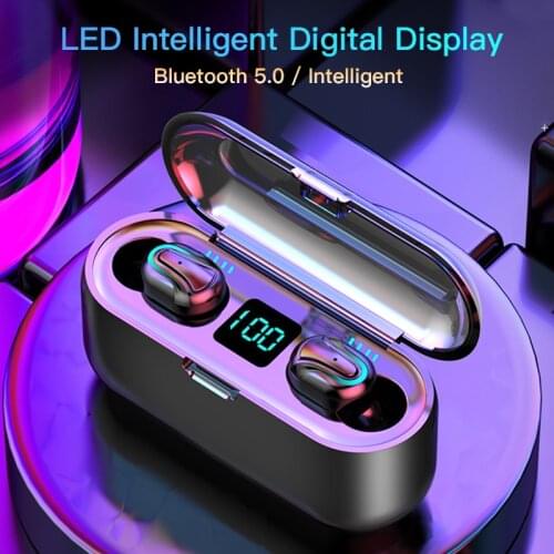 Bluetooth 5.0 Earphones Wireless Headphones Noise Cancelling Waterproof Earbuds Handsfree Headset With Microphone Charging Case