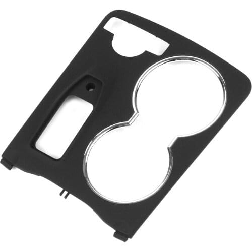 CITALL Car Center Console Cup Holder Panel Trim Cover Frame ABS Fit For Mercedes-Benz GLK Class X204 2010-2012 2013 2014 2015