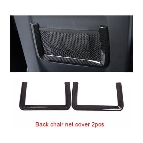 For Land Rover Range Rover Aurora 2012-2019 carbon fiber Back chair net cover 2pcs