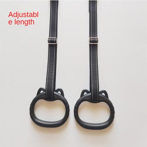 1 Set Adjustable Kids Gym Ring With Adjustable Nylon Strap Handles ChildrenTraining Equipment Gym Ring Rhythmic Gymnastics Rings