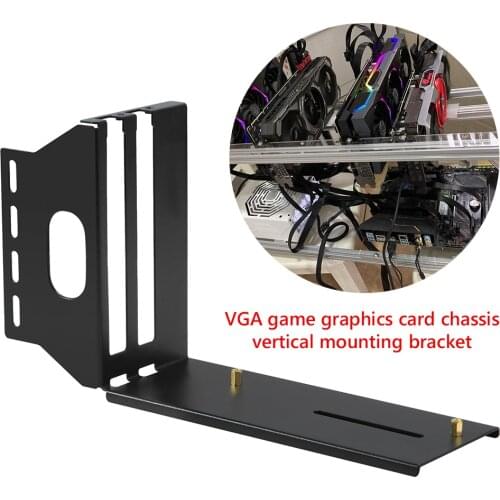 Anti Interference VGA PCI-E 3.0 X16 Graphics Video Card Vertical Mounting Bracket GPU Extension Cable Set for ATX PC Case