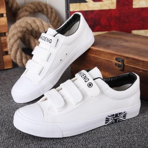 Women shoes flats lace-up canvas shoes woman tenis feminino 2021 new fashion solid hook&loop female sneakers Casual sneakers