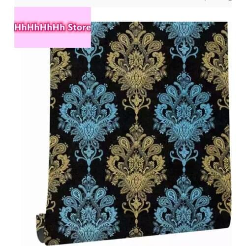 Peel and Stick Wallpaper Removable Vintage Green Floral Contact Paper Decorative Self-Adhesive For Bedroom Wall Home Decortion