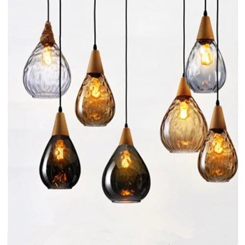 Creative Pendant Lights European Glass Pendant Lamp E27 Light Bulb Dining room Kitchen Home Decor Planetarium Lamp