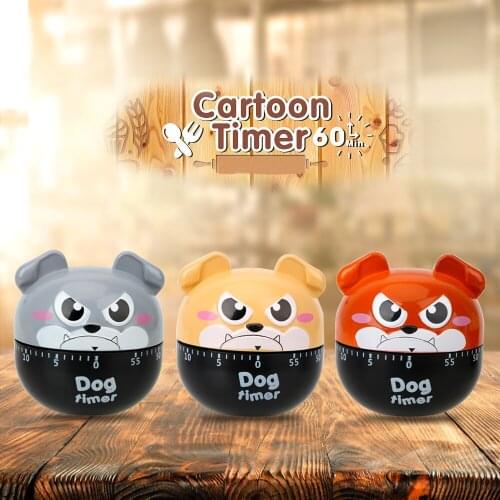 Mechanical Timer Countdown Alarm Reminder Cooking Reminders Tools Kitchen Tool Gadgets 55 Minutes Kitchen Timer Cute Dog