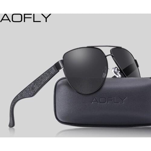 AOFLY Brand Design Pilot Sun Glasses Male Polarized Alloy Frame Mirror Lens Driving Sunglasses For Men/Women Fashion Goggles