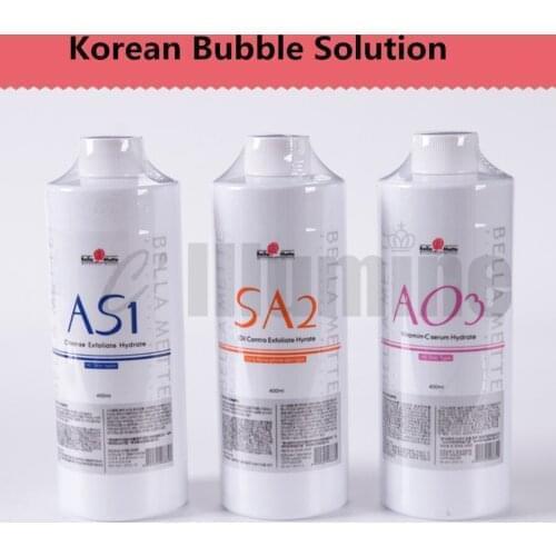 SET South Small Bubble Solution Management Equipment Water Oxygen Essence Clean Black Water AS1 + SA2+AO3 400ml/bottle
