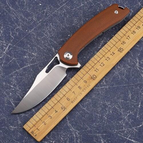 New Custom M390 Blade Tc4 Titanium + Linen Handle Outdoor Camping Multifunctional Hunting Collection EDC Tool Knife