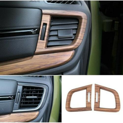 Peach Wood Grain 2pcs Side Air Outlet Vent Cover Trim For Honda CR-V CRV 2017 2018 2019 2020 2021