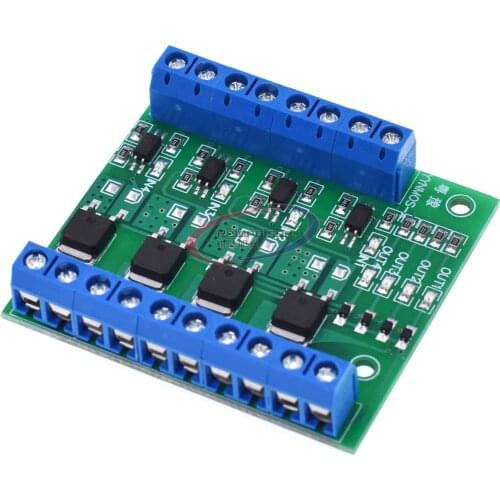 MOS FET ME60N03 F5305S 4 Channels Pulse Trigger Switch Controller PWM Input Steady for Motor LED 4 Way 4ch 4 way