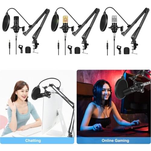 Adjustable Microphone Boom Scissor Arm Stand, Mic Stand for Radio Broadcasting, Stage and TV Stations