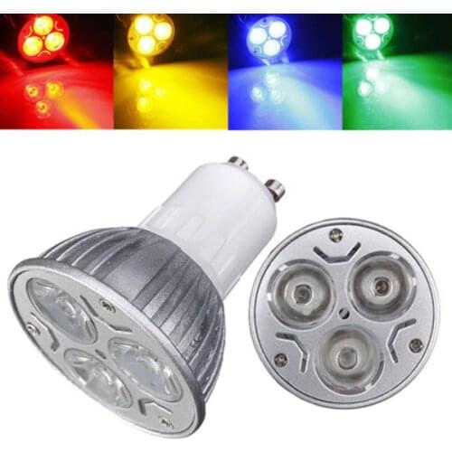 GU10 3W LED Energy-saving spotlight downlight household light bulb 85-265V white/warm white/red/yellow/blue/green home lighting