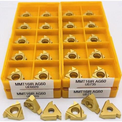 MMT 16IR AG60 UE6020 US735 Carbide Insert Thread Turning Tool CNC Lathe Parts Tool 16IRAG60 Thread Insert Turning Insert