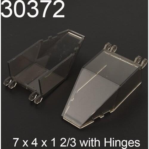4PCS 30372 Windscreen 7x4x1 2/3 Building block accessories parts MOC DIY Education Build Toys Brick