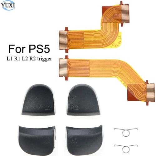 YuXi Replacement For PS5 L1 R1 L2 R2 Spring Button For DualSense 5 PS5 Controller Adaptive Trigger Flex Cable