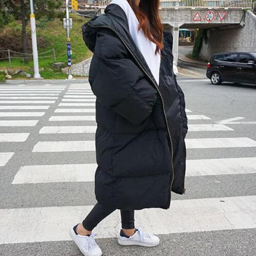 Women Parka Warm Autumn Winter Jacket Thick Long Down Cotton Coat Female Loose Oversize Hooded Women Winter Coat Outerwear