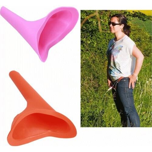 Soft Silicone Urination Device Stand Up & Pee Protable Women Urinal Ttoilet Portable Female Travel Outdoor Without Lid Tubs