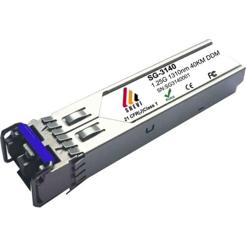 1.25G SFP module price 40KM 1310nm SFP optical fiber module transceiver sfp 40km 1310nm