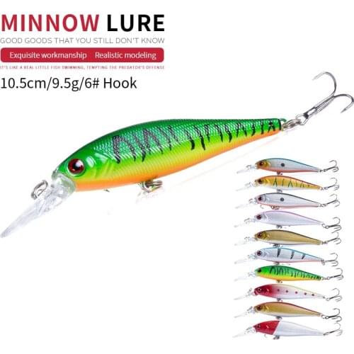 1pcs Wobbler Fishing lures Crankbait Bass Bait Peche 10.5cm/9.5g minnow jerkbait artificial bait feeder pesca tackle MI100