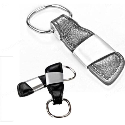1pcs High-grade 2017 Fashion Silver leatherfor car accessories Car Key Ring holder