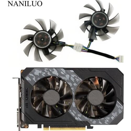 6Pin 75MM FD8015U12D RTX 2060 GTX1660 Ti Cooling Fan For ASUS GTX 1660 1660Ti TUF GAMING OC RTX2060 Graphics Card Cooler Fan