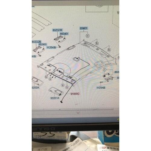 851012k600 inner mirror for ix35