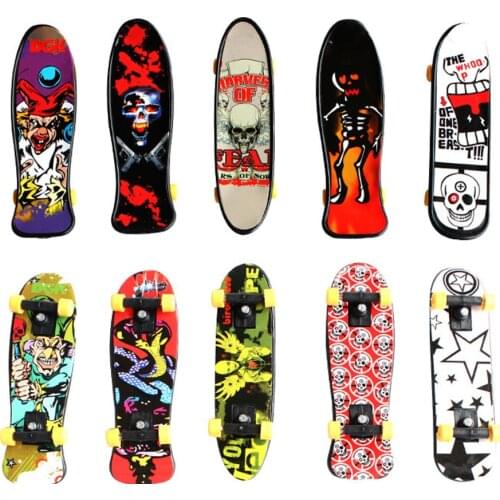 Kids Educational Toys Creative Fingertip Movement Finger Board Mini Finger Skateboard Alloy Skate Boarding Toys Random Color