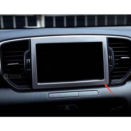 For Kia Sportage Kx5 2015-2018 Chrome Navigation peripheral decoration style Car Automotive interior car window trim
