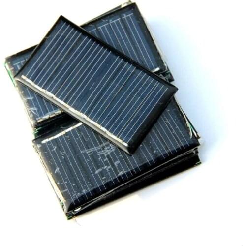 Hot 20PCS/Lot 0.15W 5V Mini Solar Cell Solar Panel For 3.6V Battery Charger DIY Solar Toys Education Kits 53*30MM Free Shipping
