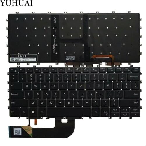 US laptop Backlit keyboard for Dell XPS15 9575 7590 2IN1 english keyboard 0HC1GN PK132471A00