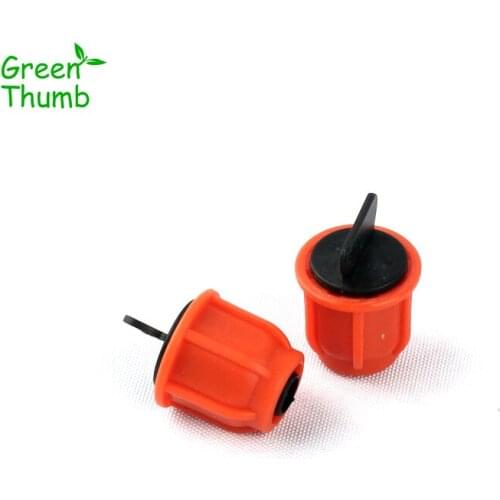 12pcs 8/11mm Thread Locked Hose End Connector for Home Garden VegPlot Planting Drip Mist Spraying System Pipe End Cap